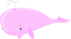 Pink Whale Clip Art