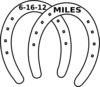 Miles Date Two Horseshoe Clip Art