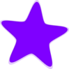 Bright Purple Star Clip Art