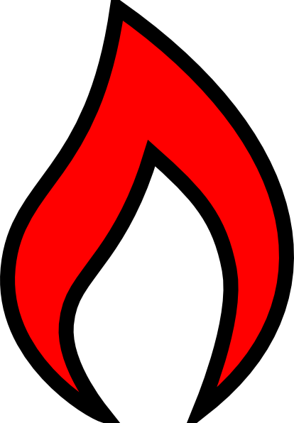 Red Flame Clip Art at Clker.com - vector clip art online, royalty free