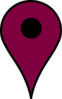 Map Pin Violet Clip Art