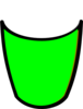 Recycle Bin Empty Green Clip Art