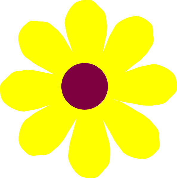 clipart of yellow flowers - photo #10