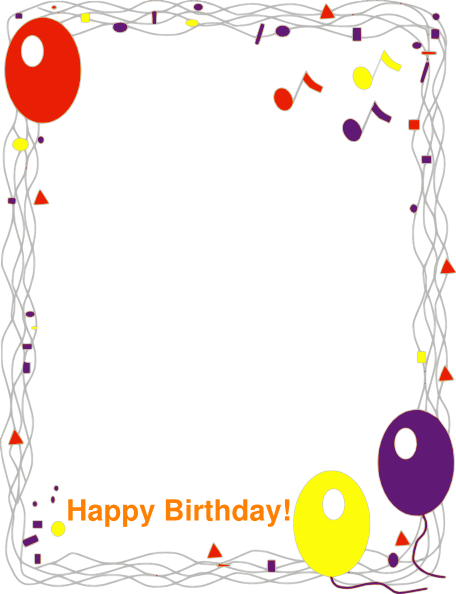 clip art happy birthday borders - photo #3