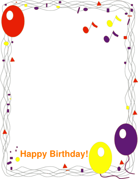 free clip art borders birthday - photo #7