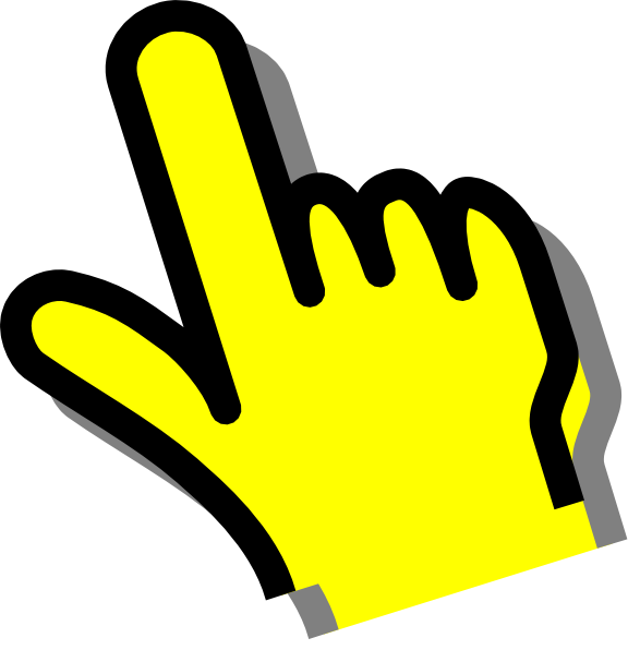 yellow hand clip art - photo #9