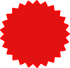 Starburst Red Clip Art
