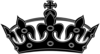 Black White Crown Clip Art