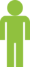 Man Icon Symbol Green Clip Art