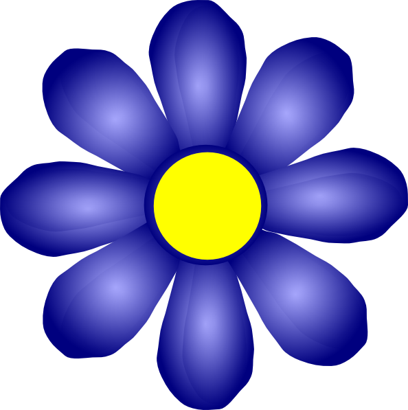 blue flower clipart - photo #20