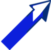 Arrow Up Right 2 Clip Art