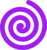 Purple Spiral Clip Art