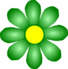 Green Flower Clip Art