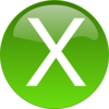 Green X Clip Art