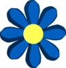 Blue Spring Flower Clip Art