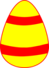 Yellow And Red Egg Clip Art