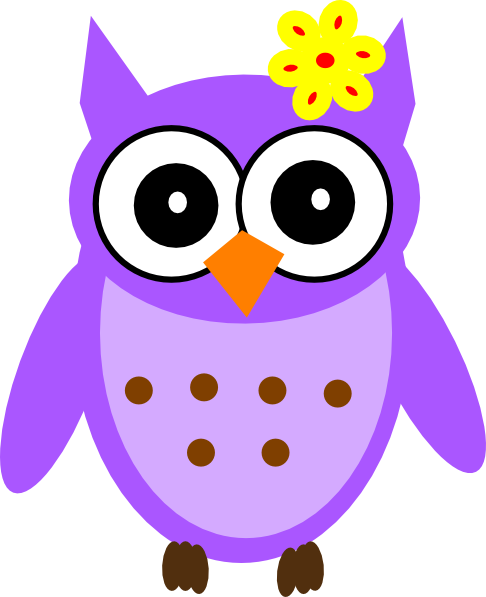 baby girl owls clip art