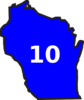 Blue Wisconsin Clip Art