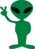 Laurant The Alien With Black Eyes Clip Art