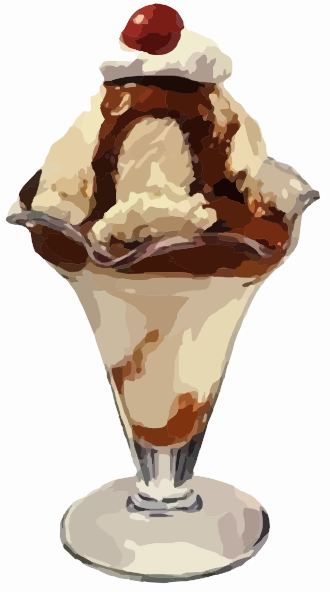 clipart of ice cream sundae - photo #42