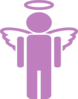 Purple Unknown Angel Clip Art