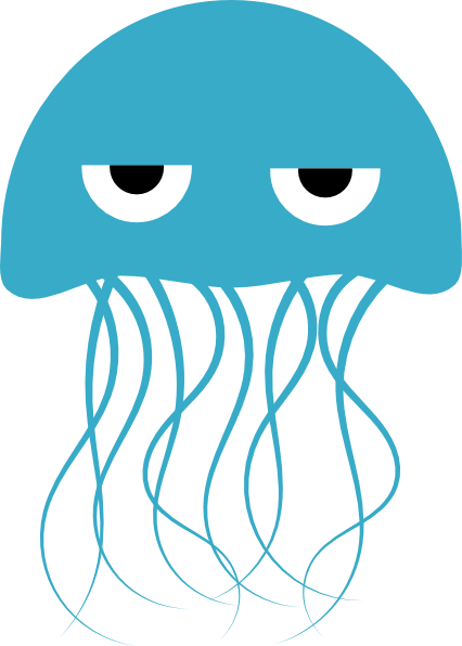 animated jellyfish clipart - photo #5