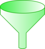 Green Funnel Clip Art
