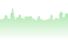 Green Skyline Of City Clip Art