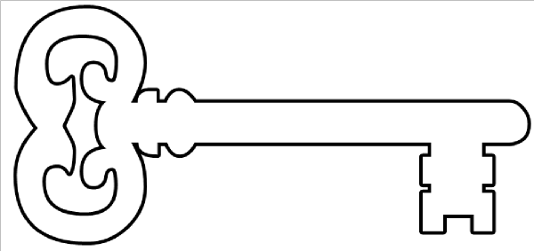 key outline clip art - photo #6