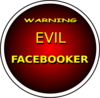 Warning Evil Facebooker Clip Art