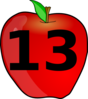 Counting Apple Clip Art