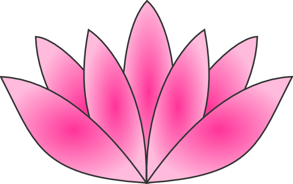 lotus flower outline clip art free - photo #50