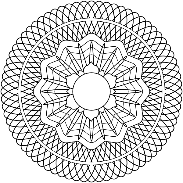 kaleidoscope pattern coloring pages - photo #22