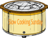 Slow Cooking Sunday Clip Art
