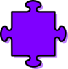 Purple Puzzle Piece Clip Art