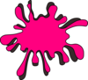 Pink Ink Spot  Clip Art