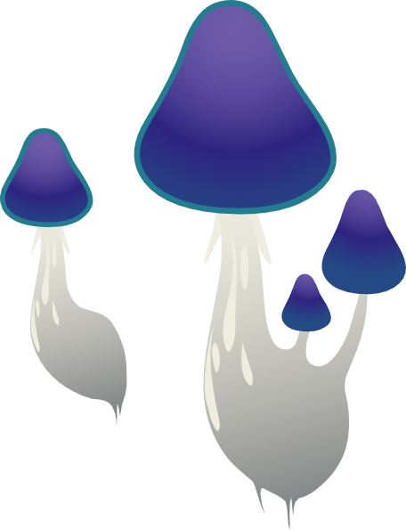 blue mushroom clipart - photo #33