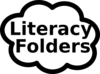 Literacy Folder Sign Clip Art