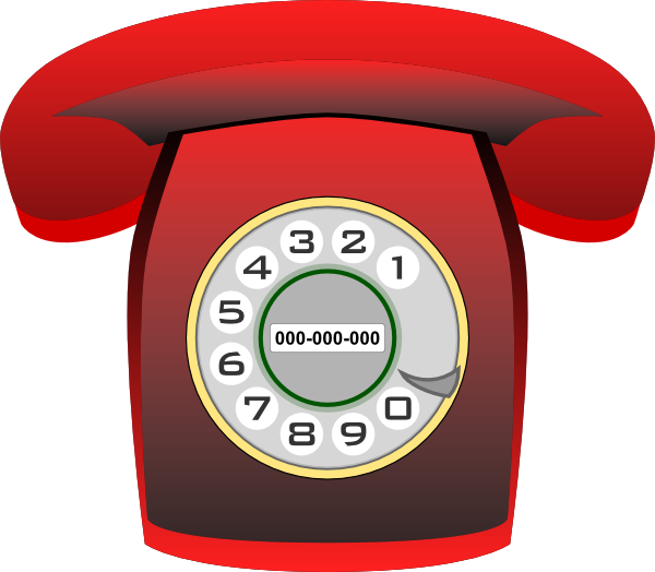 free clip art red phone - photo #42