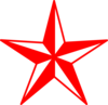 Red And White Star Clip Art