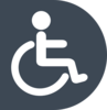 Wheelchair Icon Gray Clip Art