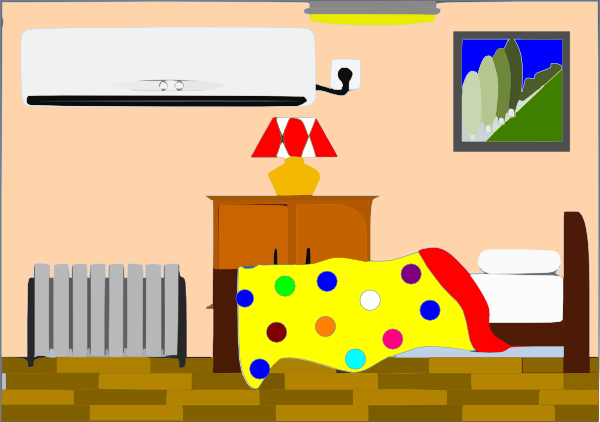 Little Girls Bedroom With Dots Clip Art at Clker.com - vector clip art ...