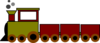 Train Green And Red Clip Art