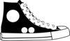 Black Converse Clip Art