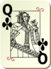 Queen Of Clubs Clip Art