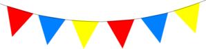 Red Yellow Blue Bunting Clip Art
