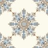 Blue & Brown Victorian Pattern Clip Art