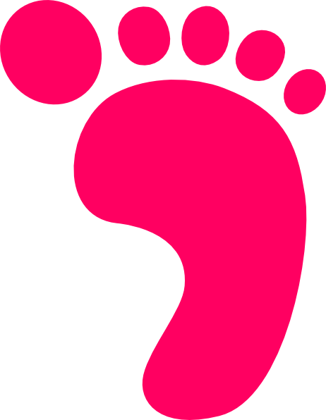clip art pink baby feet - photo #47