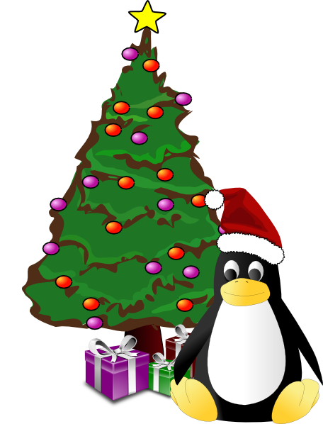 christmas penguins clip art free - photo #11