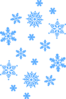 Light Blue Snowflakes Clip Art